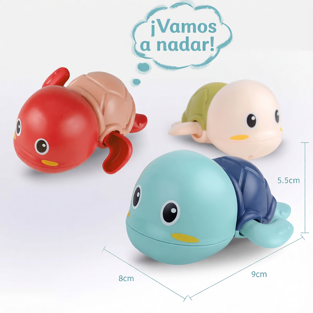 Juguete de Baño Tortuga para Bebés