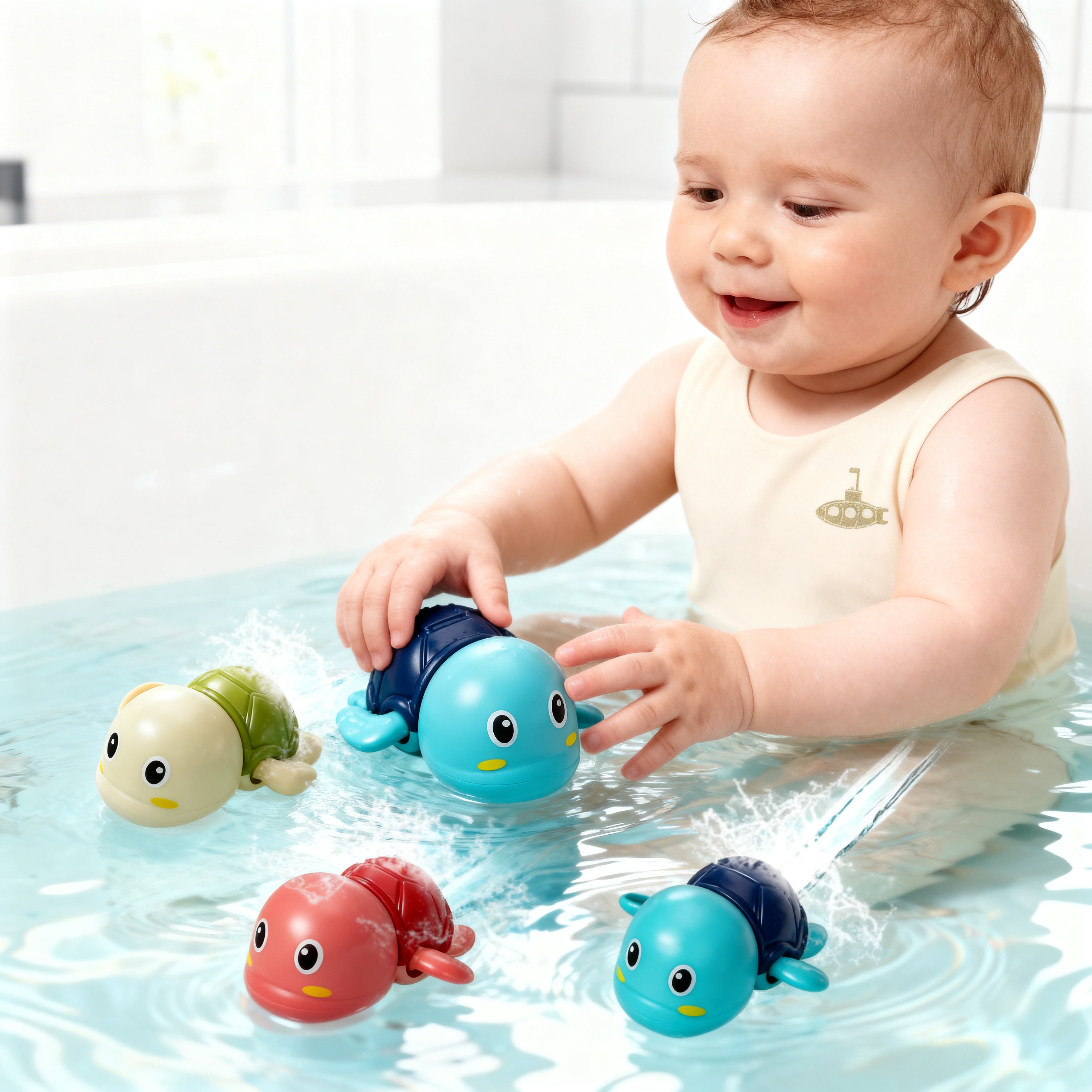 Juguete de Baño Tortuga para Bebés